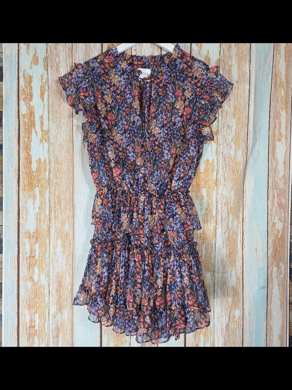 Misa Los Angeles Lilian Floral Tiered Mini Dress. Size XS - Picture 2 of 5